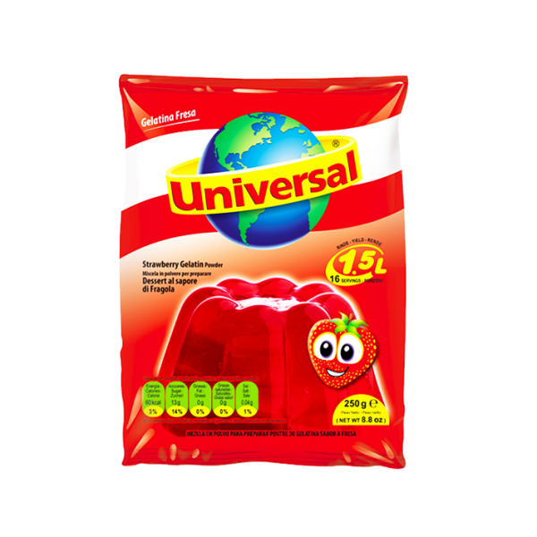 GELATINA FRESA 250gr UNIVERSAL