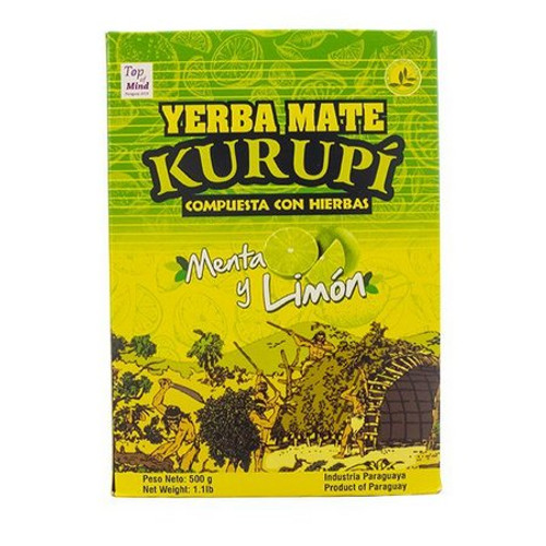 Yerba Mate Kurupí Menta Y Limón  500 G.