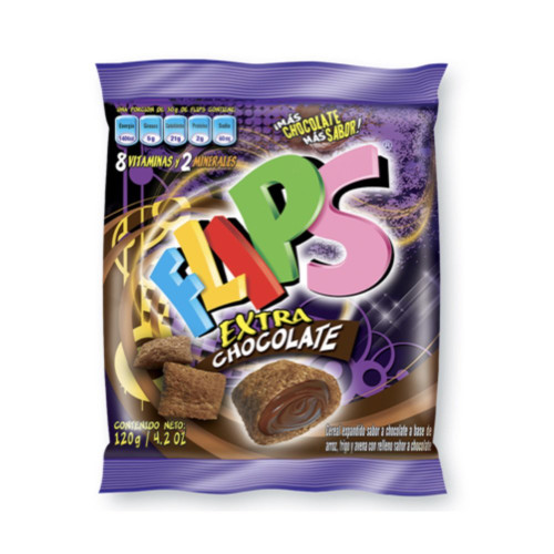 Flips Extra de Chocolate Bolsa 120 gr