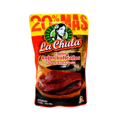 FRIJOLES ROJOS VOLTEADOS LA CHULA 400 G