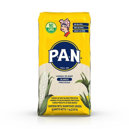 Harina de maíz blanco PAN 1 kg.