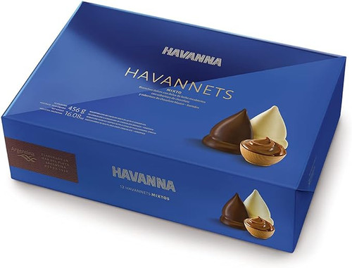 Havanna | Havannets Mixtos de Chocolate y Chocolate Blanco | Conitos Cubiertos Rellenos de Dulce de Leche | 12 unidades | 456g