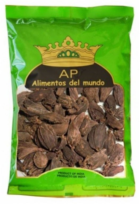 Cardamomo Negro (Black Cardamom) 50G Alimentos Del Mundo