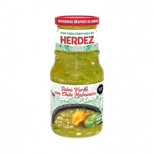 Salsa Verde con Chile Habanero Herdez 453 g