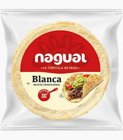Tortilla De Maiz Blanca Nagual 8uds