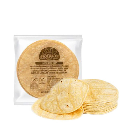 Tortillas de Maíz Amarillo 15cm Nagual 500g