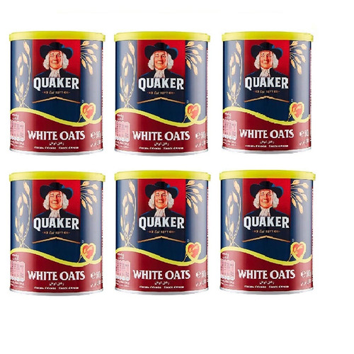 Quaker – White Oats / Copos de Avena, 500 g  Paquete de 6