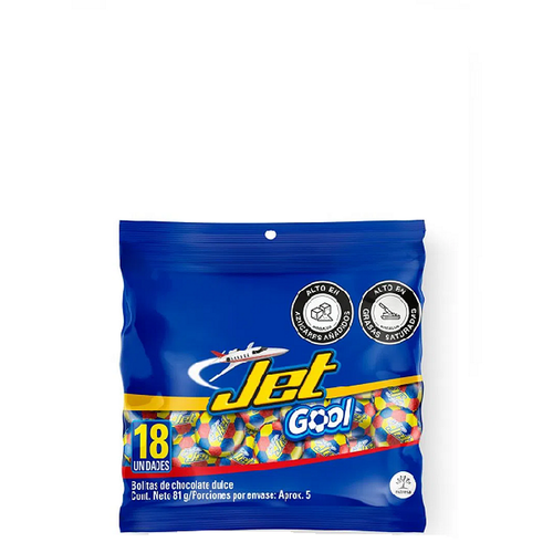 Jet Gool Baloncitos de Chocolate 81G