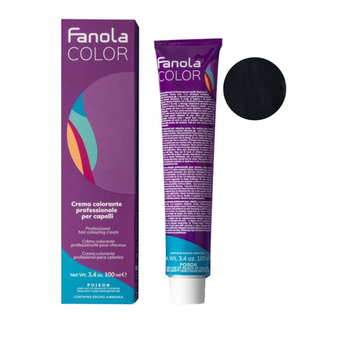Fanola Tinte Permanente Negro Azulado 1.10 100 ml