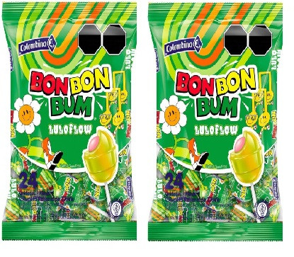 Bon Bon Bum Chupetas Sabor Lulo 2 Bolsas