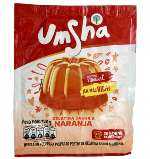 UMSHA Gelatina Sabor Naranja 120 g