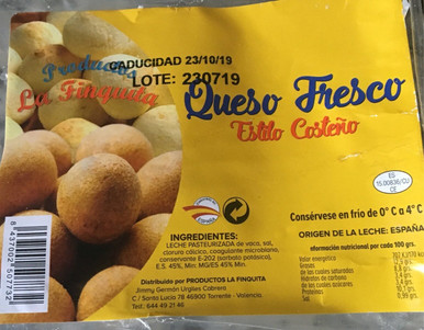 Queso fresco de vaca Costeño 250g