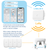 Smart Water Sensor & Gateway Bundle, Battery Operated, 4 Pack , SMS/Text/, Call, Email & Push Notification