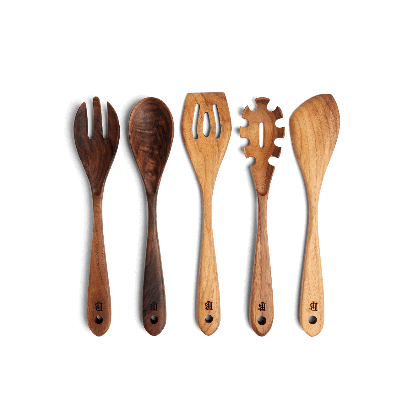 Wooden Kitchen Utensil Set, Wood Utensil Set - 5 Piece - 12 - 1ct Box - Restaurantware