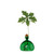 Acorn Vase Emerald