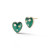 Malachite Heart Earrings