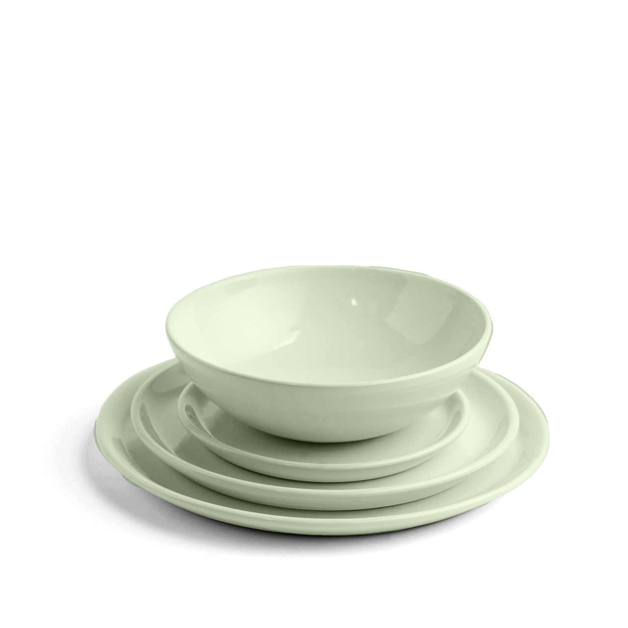 Three Sisters Pottery Place Setting Blue