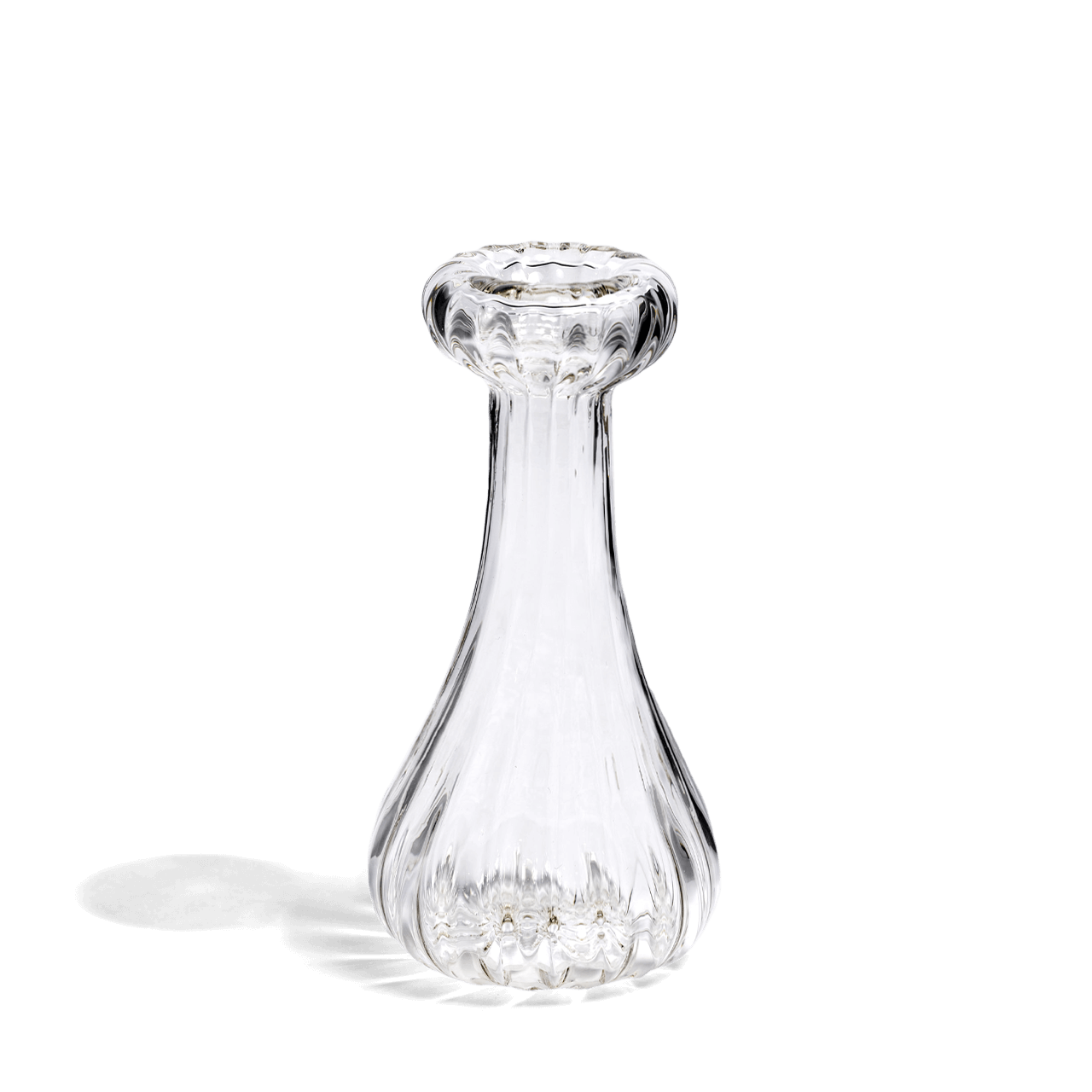 Handblown Glass Drop Candlestick Holder