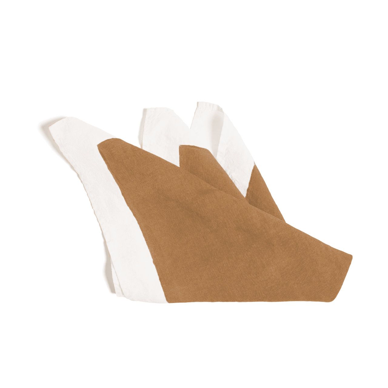 Hand Stamped Golden Beige Napkin