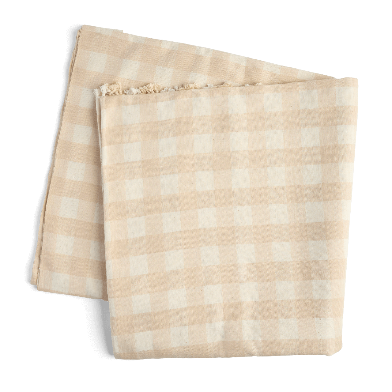 Gingham Tablecloth - Cream
