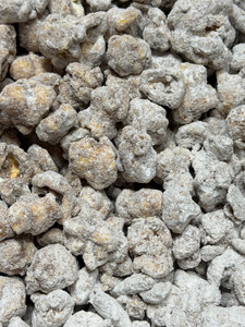 Muddy Buddy drizzled strawberry gourmet popcorn