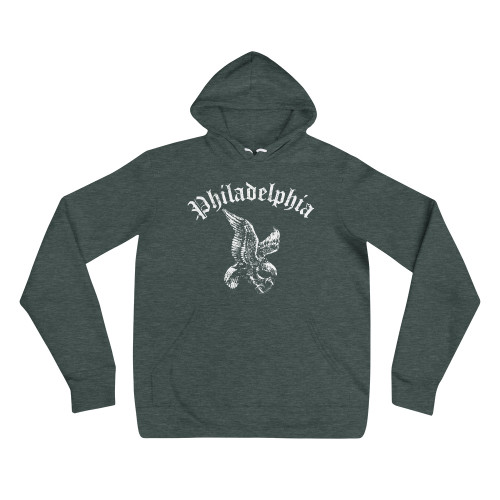 Philly Sports Shirts Ben Franklin Eagles Hoodie Grey Heather / L