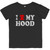 Love My Hood Toddler Tee (Black)