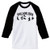 Kicktoss Unisex Raglan (W/B)