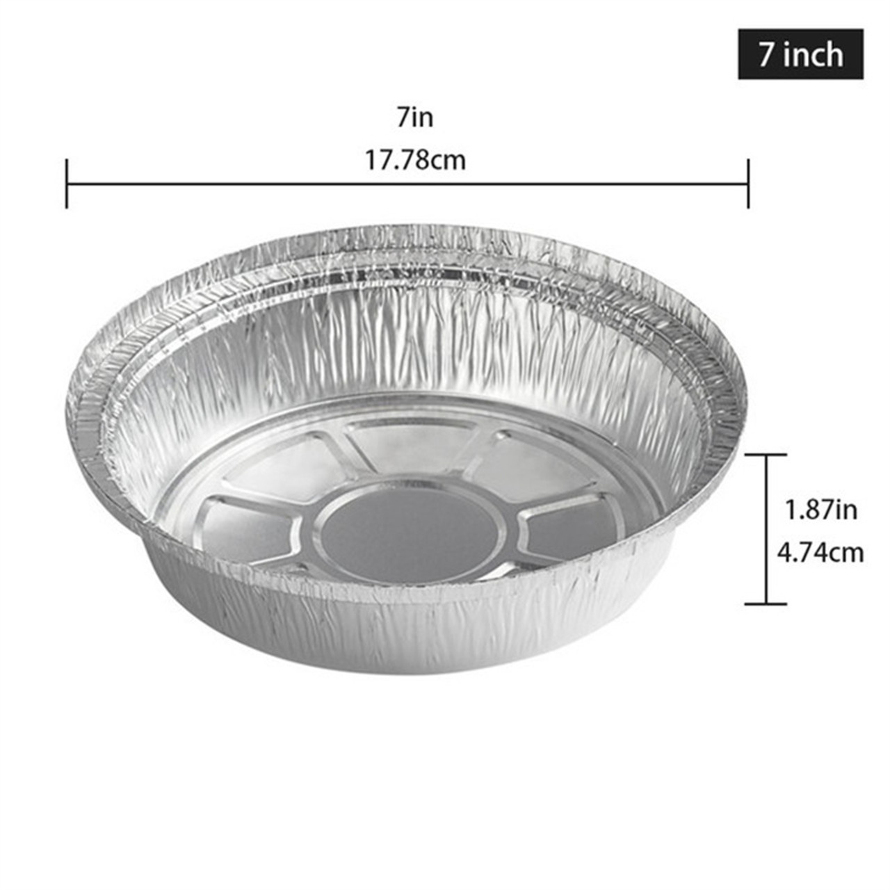 Disposable Aluminum Foil Pan Baking Oven Safe Round 7' with Dome Clear  Lids | eBay