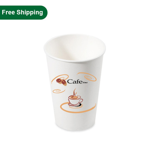 16 oz Paper Hot Cups Disposable 1000 pcs – Pony Packaging