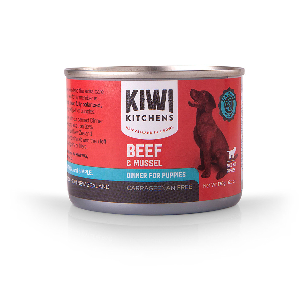 Kiwi Kitchens Beef & Mussel Dinner Canned Puppy Food - Pet Food