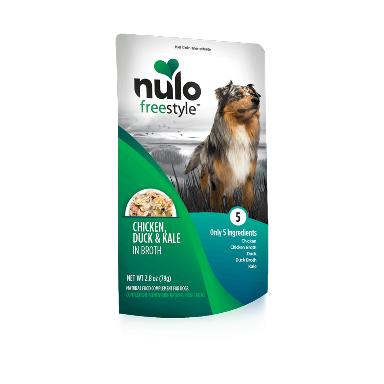 Nulo Freestyle Puppy & Adult Chicken, Duck & Kale Recipe Wet Dog Food Topper