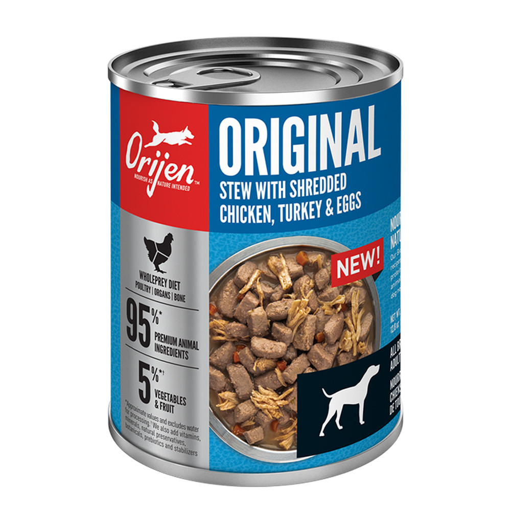 Orijen Original Stew Recipe w/ Chicken, Turkey Eggs Canned Dog Food
