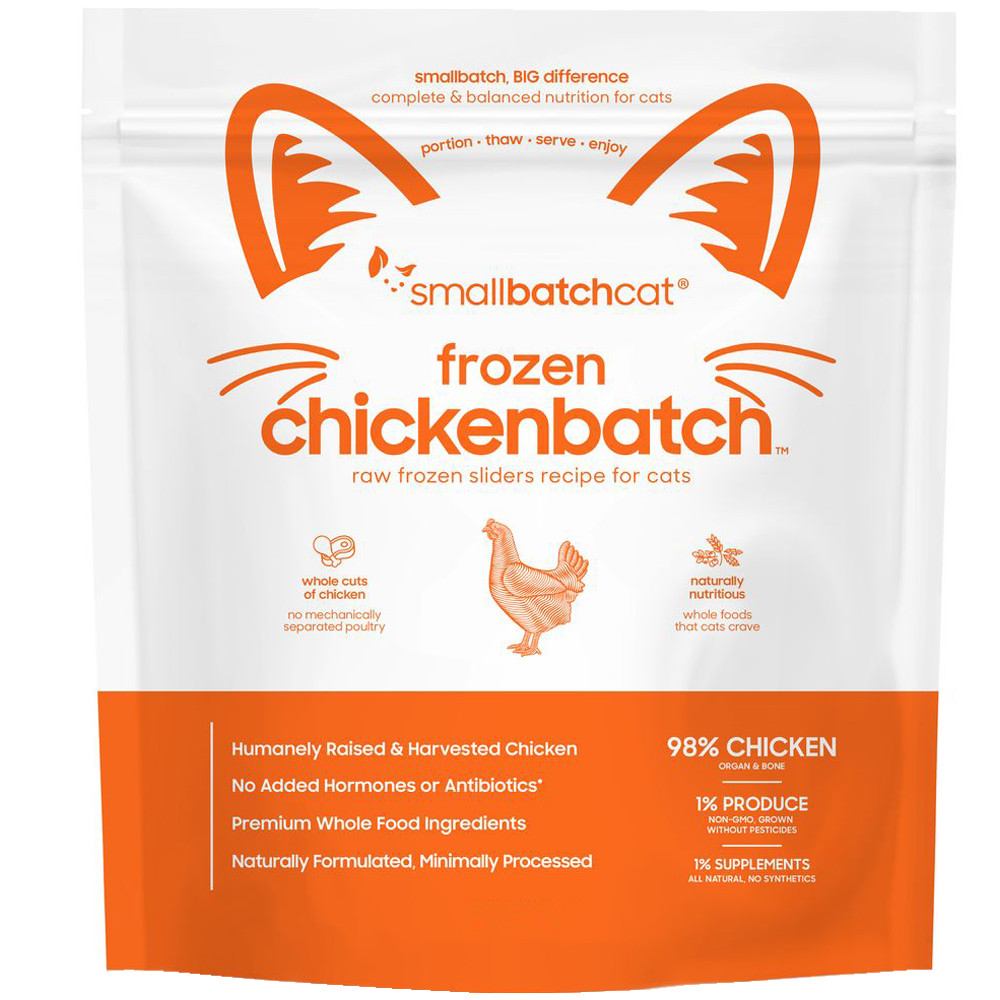 Smallbatch Chickenbatch Sliders Raw Frozen Cat Food