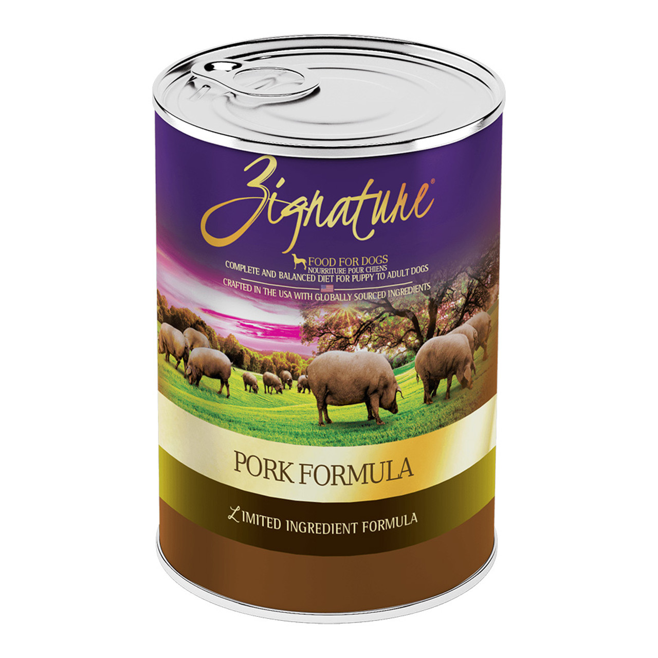 Zignature canned deals dog food