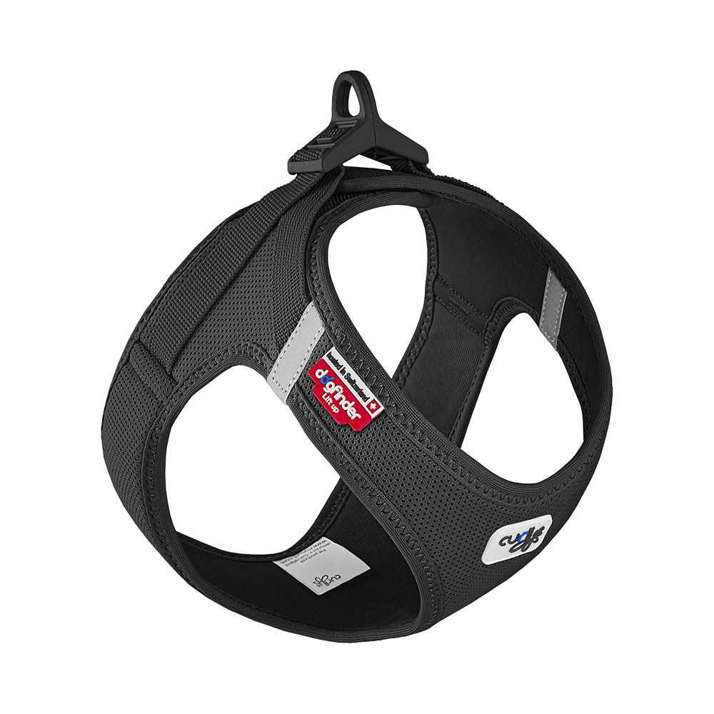 Curli Clasp Air-Mesh Black Vest Small Dog Harness