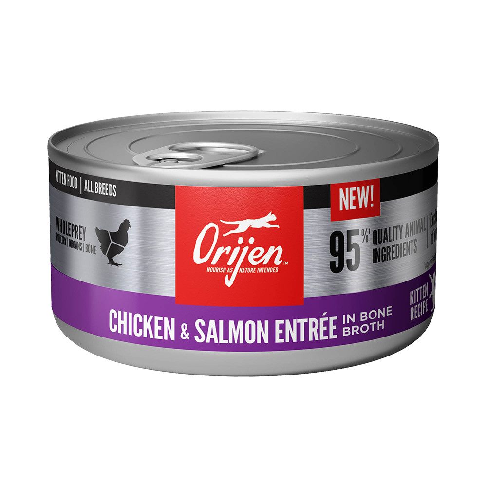 Orijen Chicken & Salmon Entree In Bone Broth Canned Kitten Food