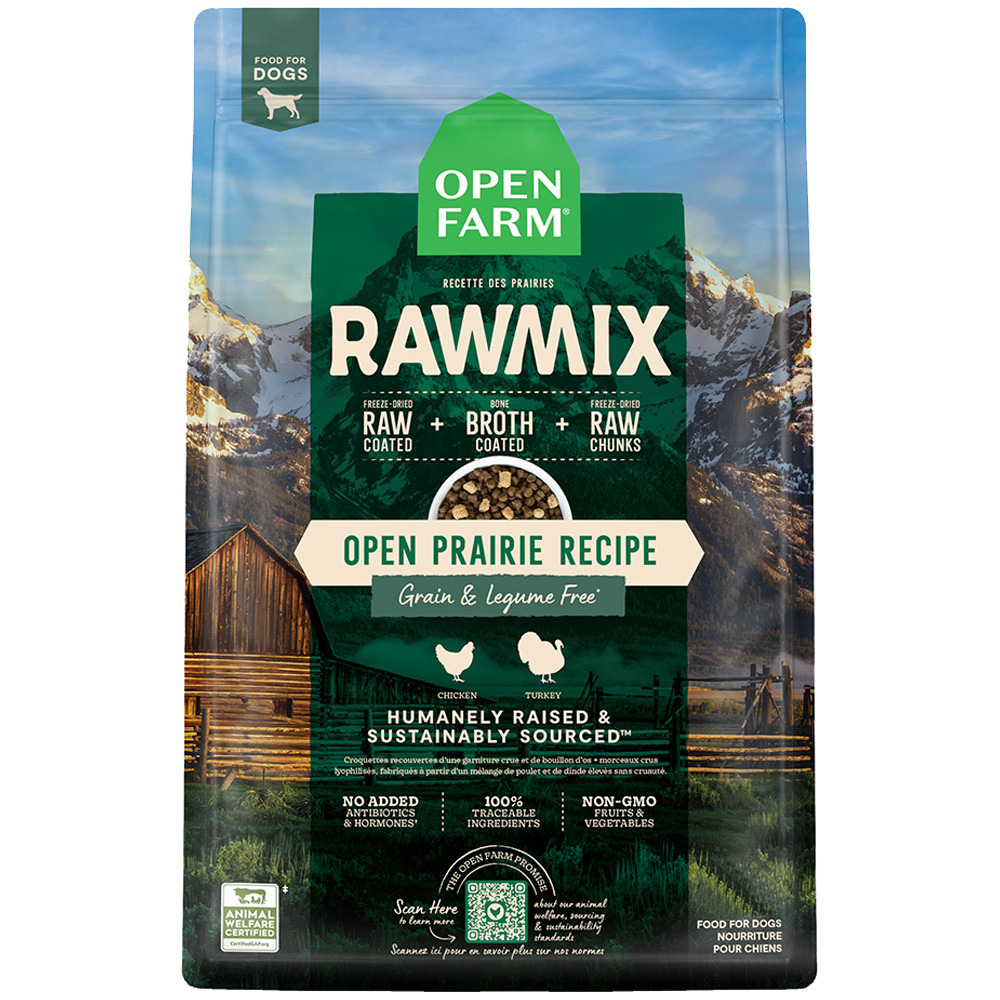 Open Farm RawMix Grain Free Open Prairie Recipe Dry Dog Food