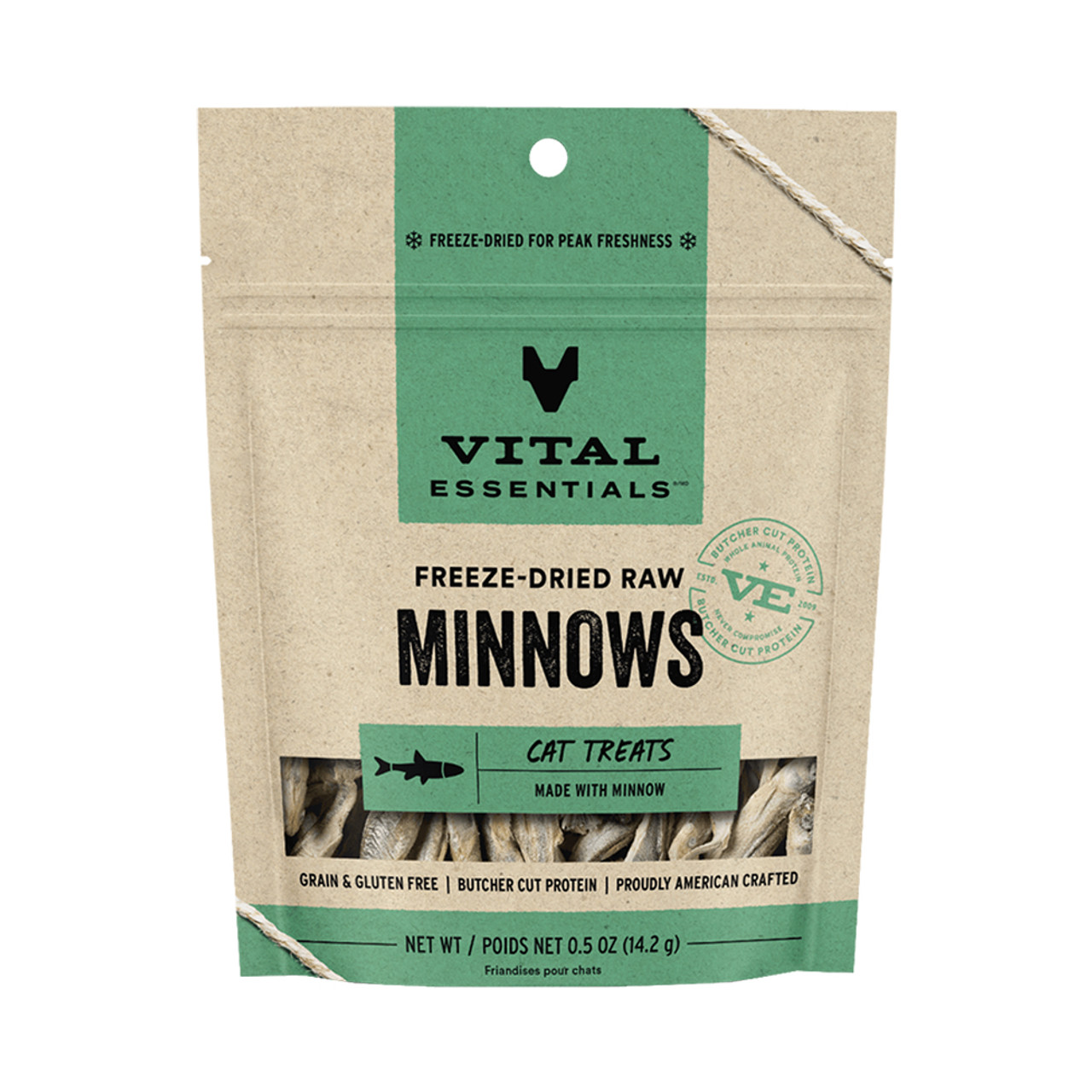 Vital Essentials Minnows Freeze-Dried Raw Cat Treats, 0.5-oz