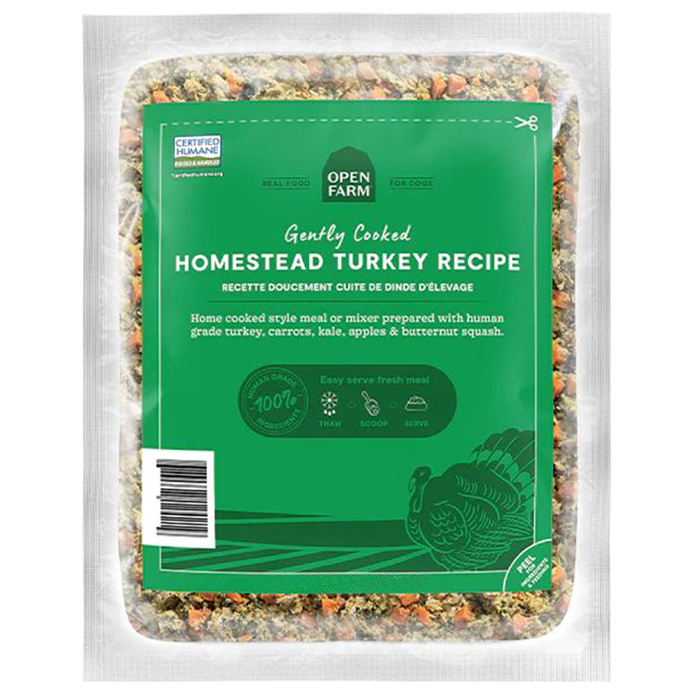 Open Farm Gently Cooked Homestead Turkey Recipe Frozen Dog Food