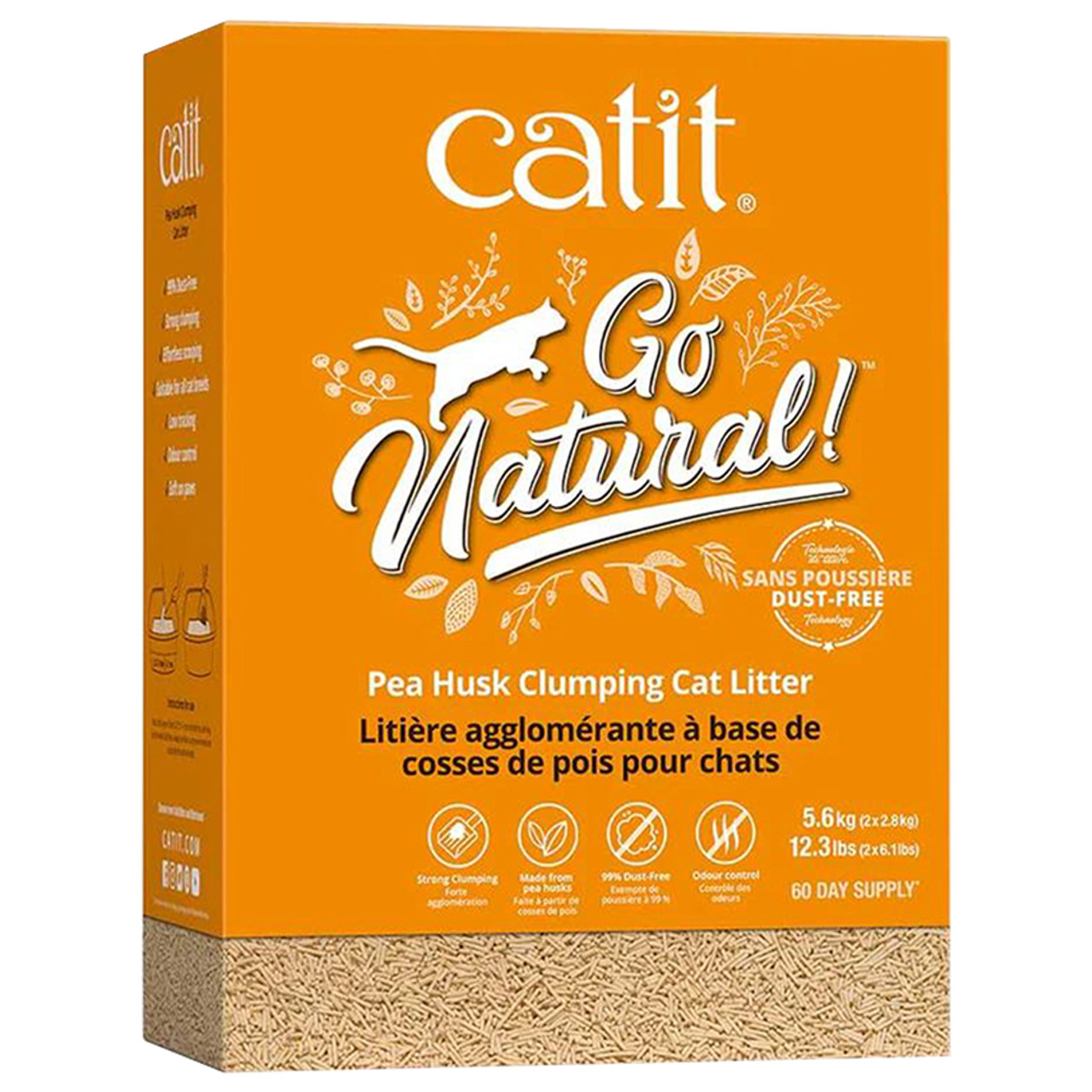 Catit Go Natural! Pea Husk Clumping Cat Litter