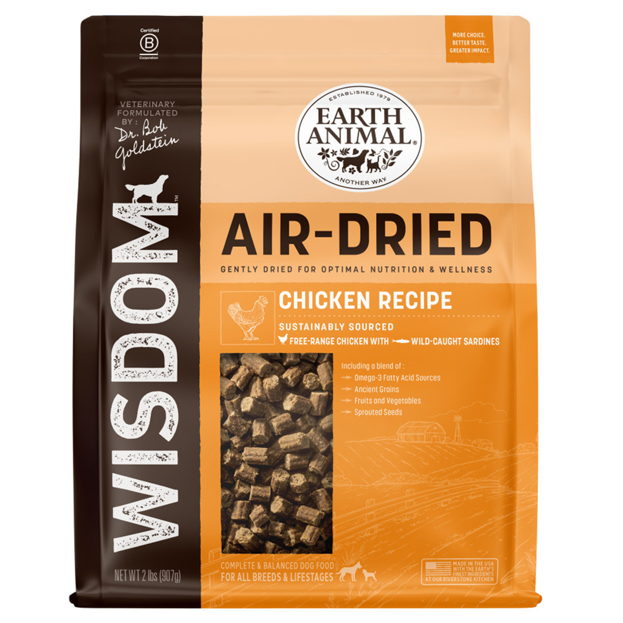 Real Meat Air Dried Dog Food w/Real Beef - 2lb Bag of USA-Crafted  Grain-Free Dog Food Sourced from Hormone-Free, Free-Range, Grass-Fed Beef 