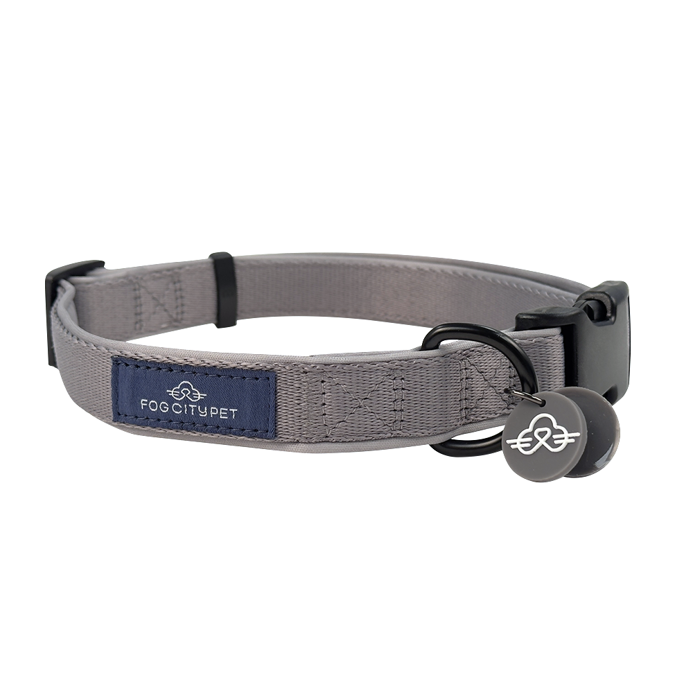 【新品未使用】NEIGHBORHOOD DOG COLLAR WIDE グレー Fog City Pet Grey Daily Wear Dog Collar