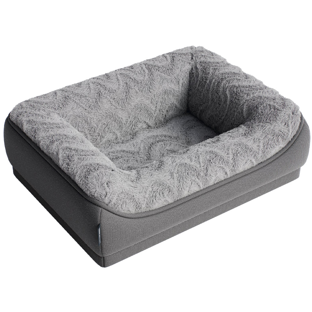 Tempur-Pedic Gray Bumper Dog Bed