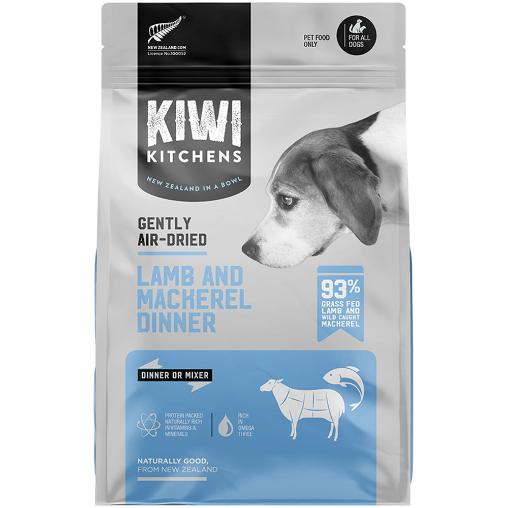 ドッグフード kichi Kiwi Kitchens Lamb & Mackerel Dinner Gently Air-Dried Dog Food
