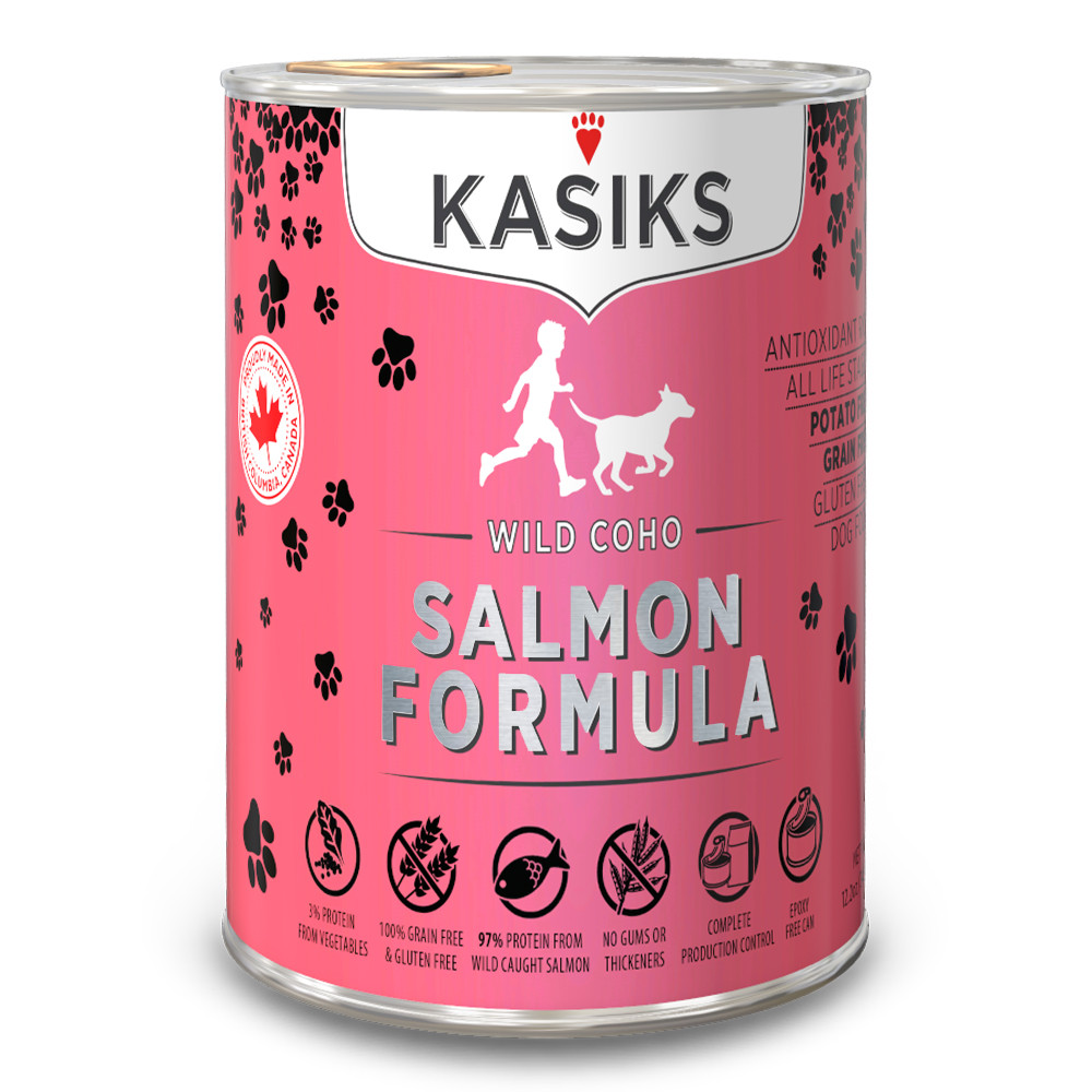 Kasiks Wild Caught Coho Salmon Formula Canned Dog Food