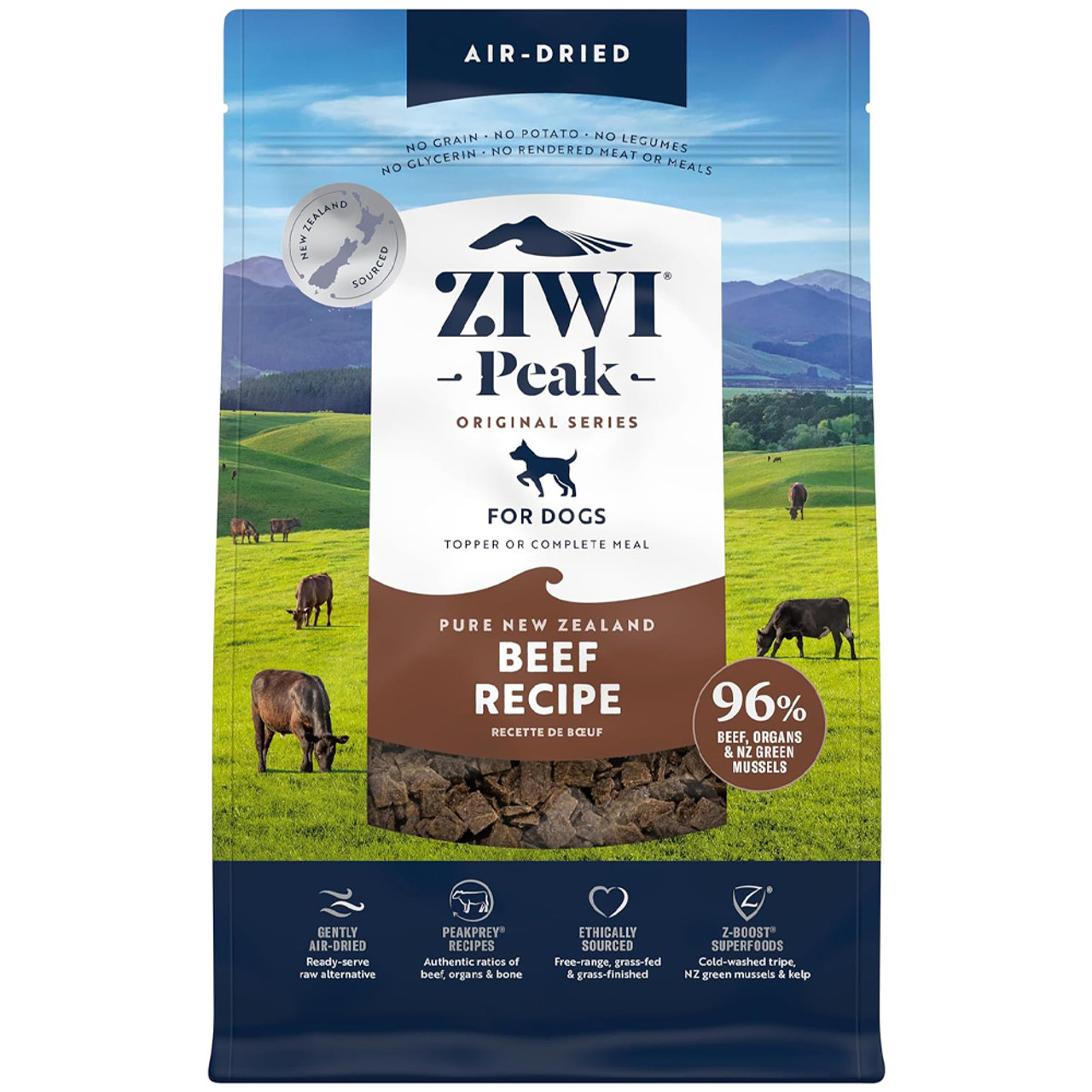 『3年保証』 Beef Peak Ziwi Recipe Food Dog Air-Dried ドッグフード