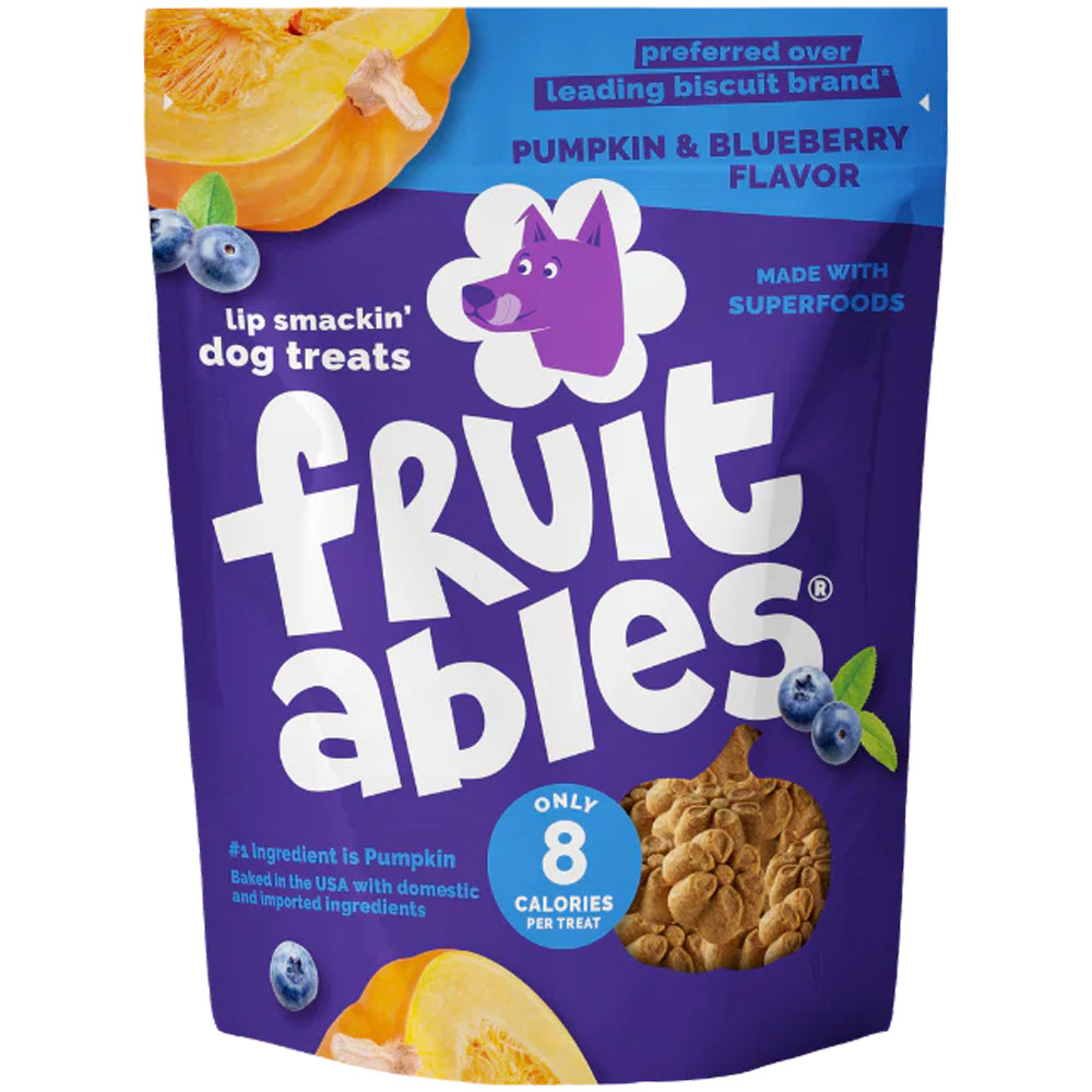 Fruitables Pumpkin Blueberry Flavor Baked Dog Treats - Main Image