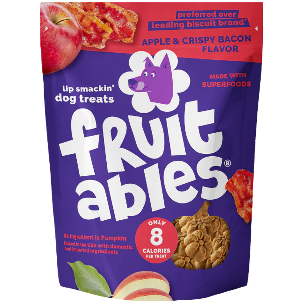 Fruitables Apple & Crispy Bacon Flavor Baked Dog Treats