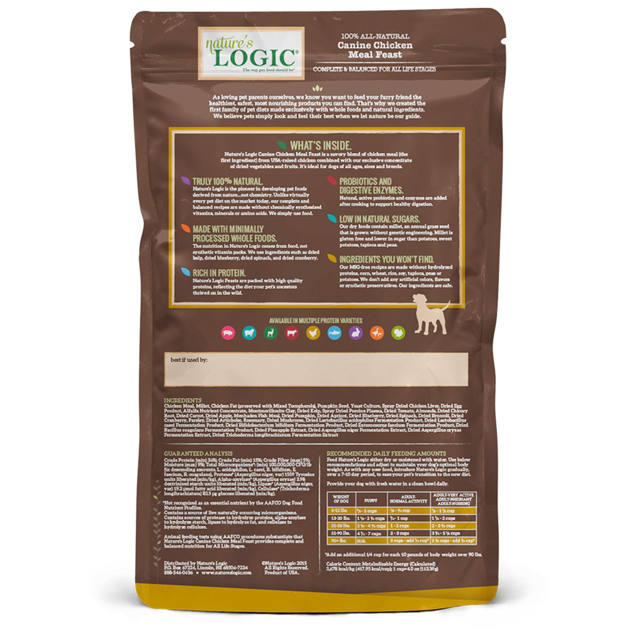 Nature's Logic Canine Chicken Meal Feast Dry Dog Food